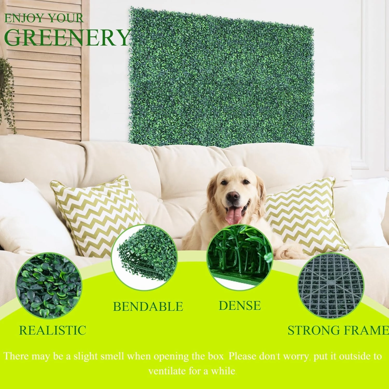 HWT 12 Pcs 20"X20"Grass Wall Backdrop, UV-Protected Greenery Wall Backdrop, Grass Wall Panels, Boxwood Hedge Wall Green Wall Decor Boxwood Panels Indoor & Outdoor Decor