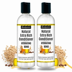 Hydrating Bond Repair Conditioner, Deep Moisturizing & Strengthening for Dry, Damaged, Curly, Color Treated Hair, Argan Oil, Oat Protein & Chamomile, No Sulfates or Parabens (16 oz Flip Cap, 2 Pack)