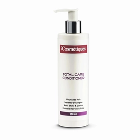 i Cos metiques Silicone Free Conditioner |Reduces Hair Fall & Frizz |Keratin, B5 |Mineral Oil and Paraben Free |Smooth & Nourished Hair |Unisex Total Care Formula |250ml