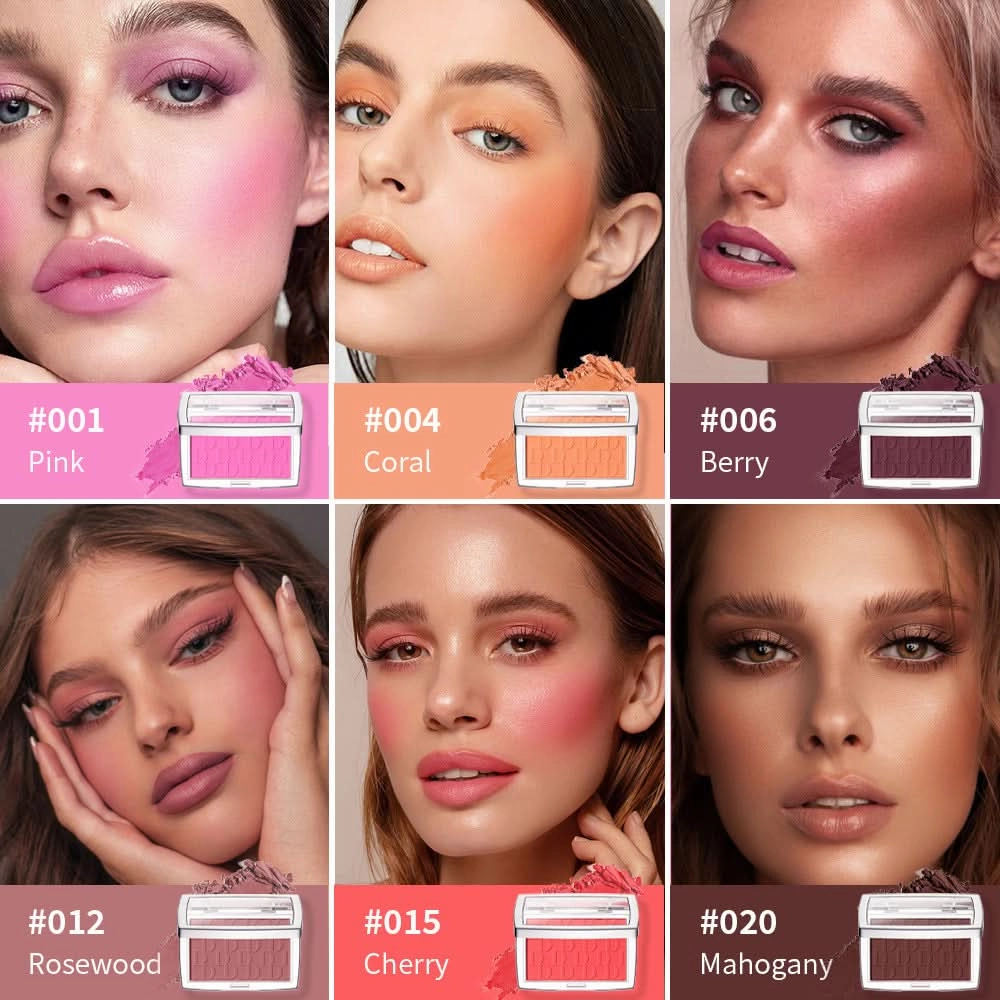 Ibcccndc Embossed Matte Blush Powder – Long-Lasting Blush Palette