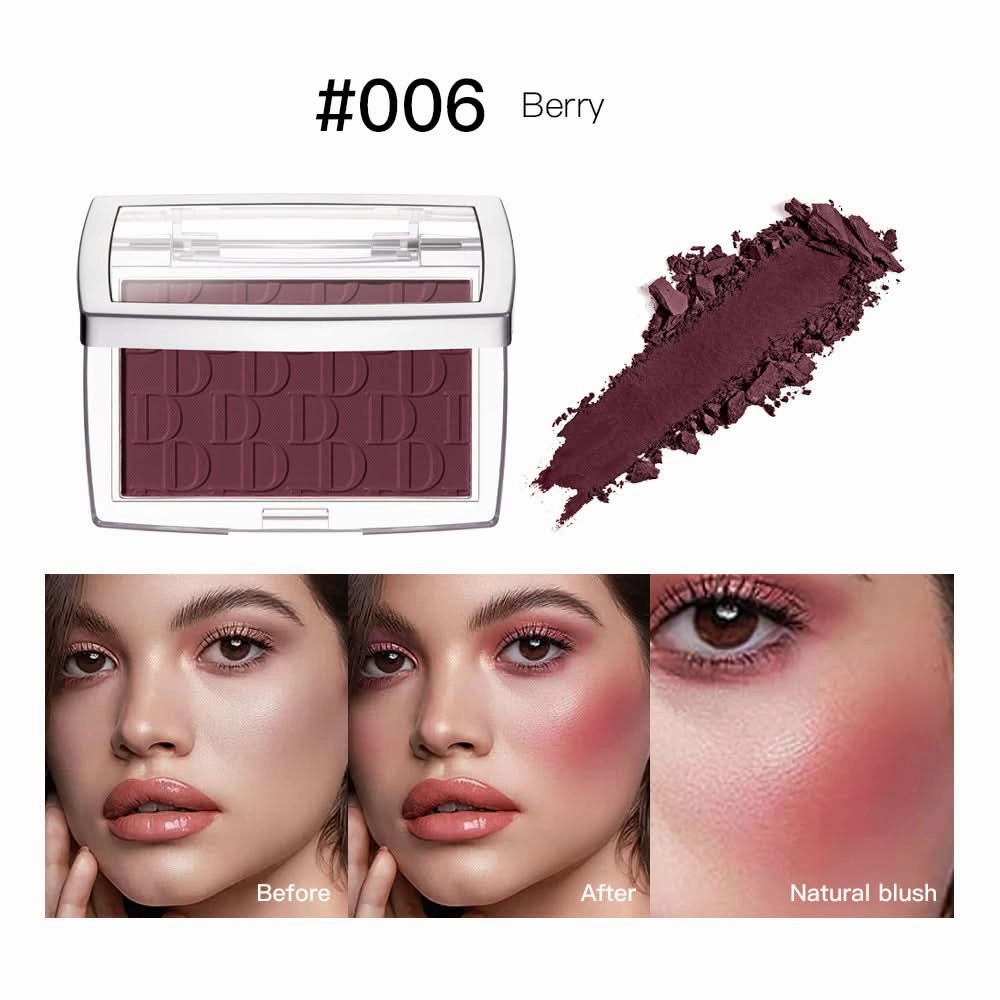 Ibcccndc Embossed Matte Blush Powder – Long-Lasting Blush Palette