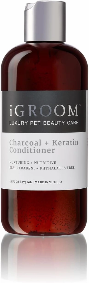 iGroom Pro-Keratin Leave-in Dog Conditioner, Luxury Pet Beauty Care, Keratin Treatment, Excellent Detangling, Made in USA, 16 oz