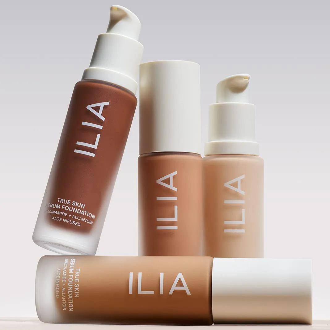 ILIA - True Skin Serum Foundation | Non-comedogenic, Cruelty-Free, Vegan, Weightless Feel, Buildable Coverage, Safe For Sensitive Skin (Cozumel SF1.75)