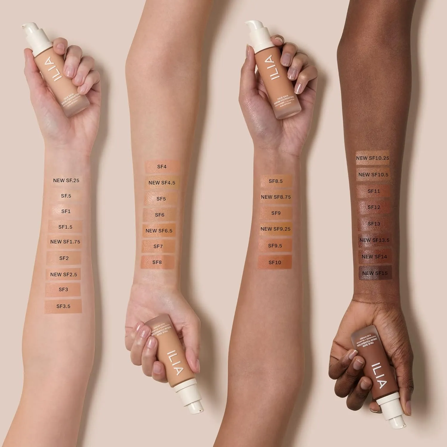 ILIA - True Skin Serum Foundation | Non-comedogenic, Cruelty-Free, Vegan, Weightless Feel, Buildable Coverage, Safe For Sensitive Skin (Cozumel SF1.75)