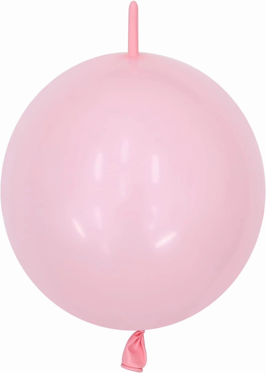 IN-JOOYAA 12 Inch Baby Pink Link Balloons - 100 Pcs Quick Link Latex Balloons for Photo Shoot, Baby Shower, Birthday Party Decoration