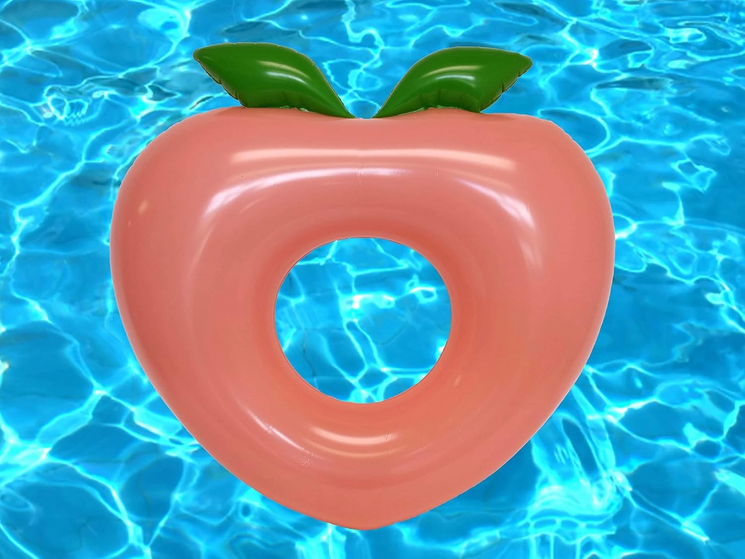 Inflatable Pool Floats - Avocado Pool Raft, Peach Pool Float, Gold Glitter Pool Float