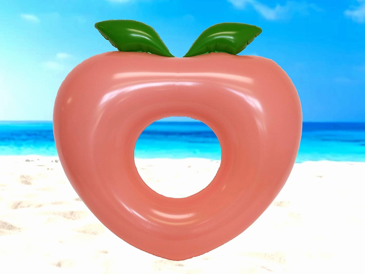Inflatable Pool Floats - Avocado Pool Raft, Peach Pool Float, Gold Glitter Pool Float