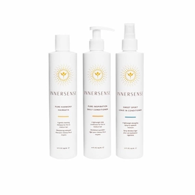 INNERSENSE Organic Beauty - The Pure Trio Collection | Non-Toxic, Cruelty-Free, Sustainable Haircare (Full Size)