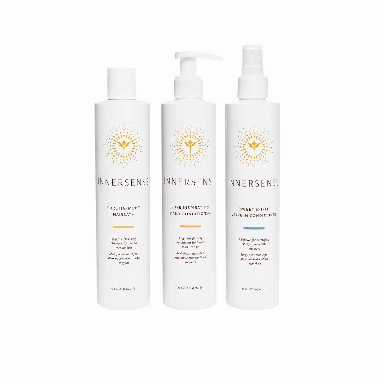INNERSENSE Organic Beauty - The Pure Trio Collection | Non-Toxic, Cruelty-Free, Sustainable Haircare (Full Size)
