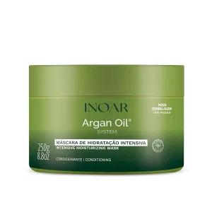 Inoar Argan Oil Hair Mask - Deep Conditioning, Moisturizing, Frizz Control for Curly Hair, Vegan, 8.05 Ounces/240 Milliliters