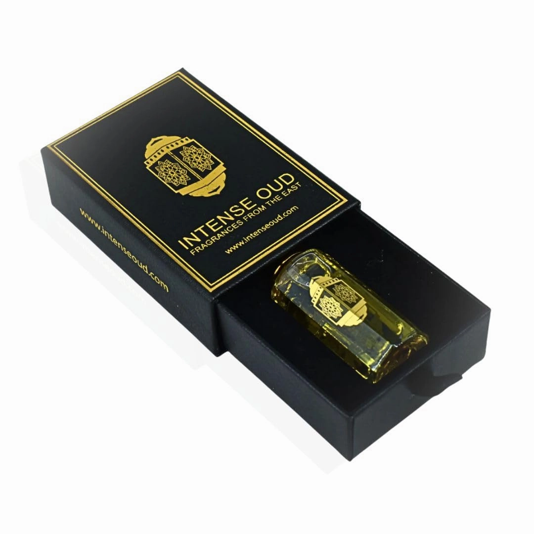 INTENSE OUD Raspberry Musk Long Lasting Arabian Perfume Oils for Women 12ML (0.40 OZ) Fruity & Elegant Fragrance Oil with a Creamy Vanilla Base - Concentrated Perfume Oil in a Luxury Black Gift Box