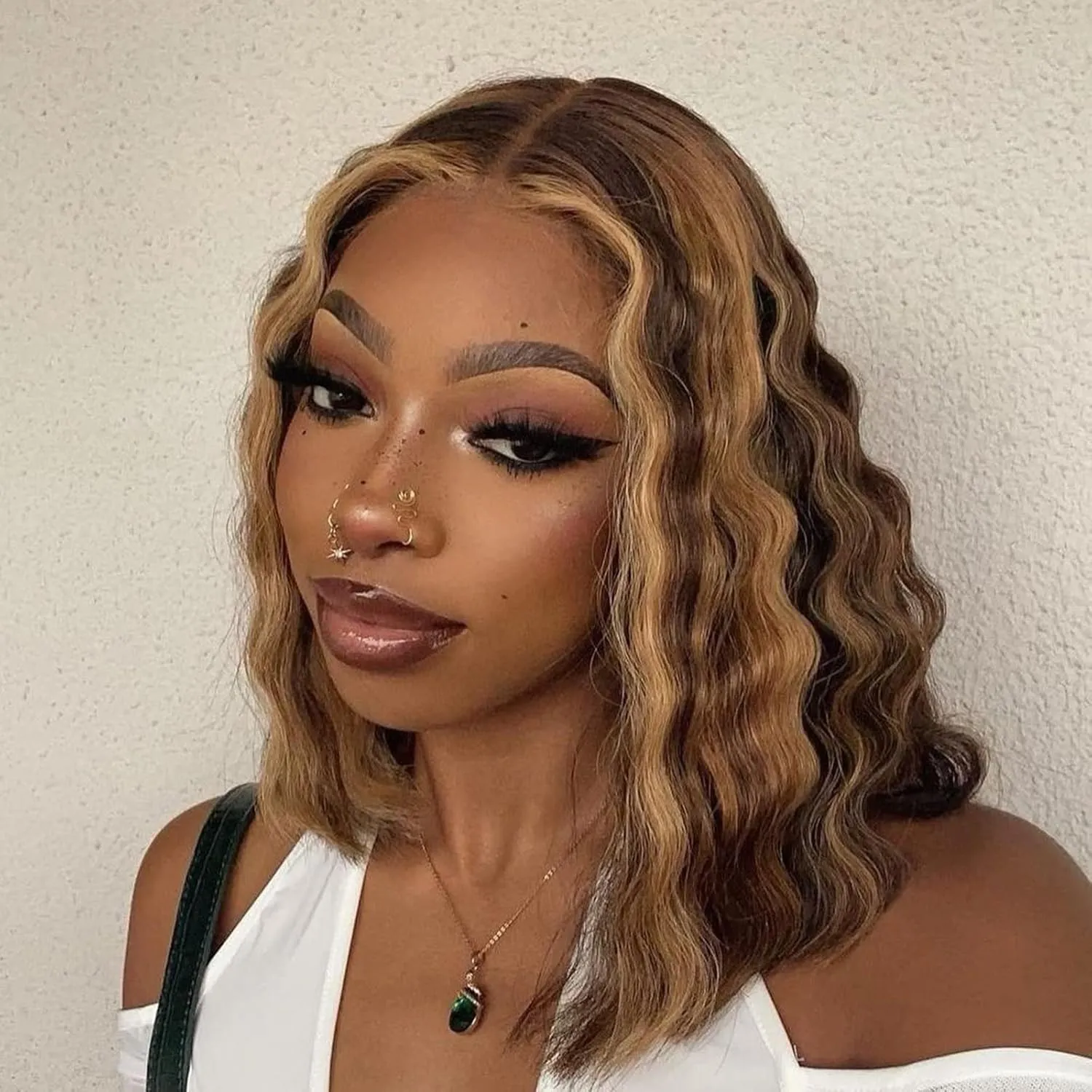 ISEE Hair Transparent Lace Front Wigs Human Hair Deep Wave Wigs 150% Density Deep Curly 13X4 Lace Frontal Human Hair Wigs for Black Women Pre Plucked with Baby Hair (8 Inches)