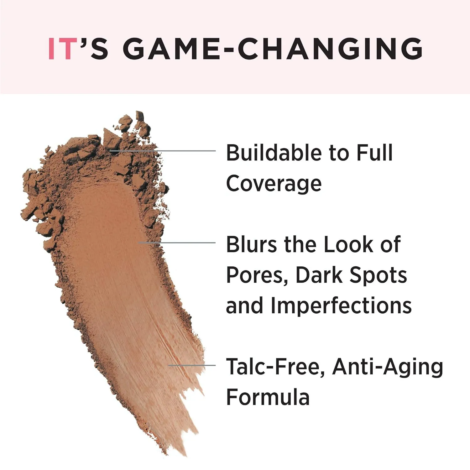 IT Cosmetics CC  Airbrush Perfecting Powder Foundation - Buildable Full Coverage Of Pores & Dark Spots - Hydrating Face Makeup with Hydrolyzed Collagen & Niacinamide - 0.33 Oz