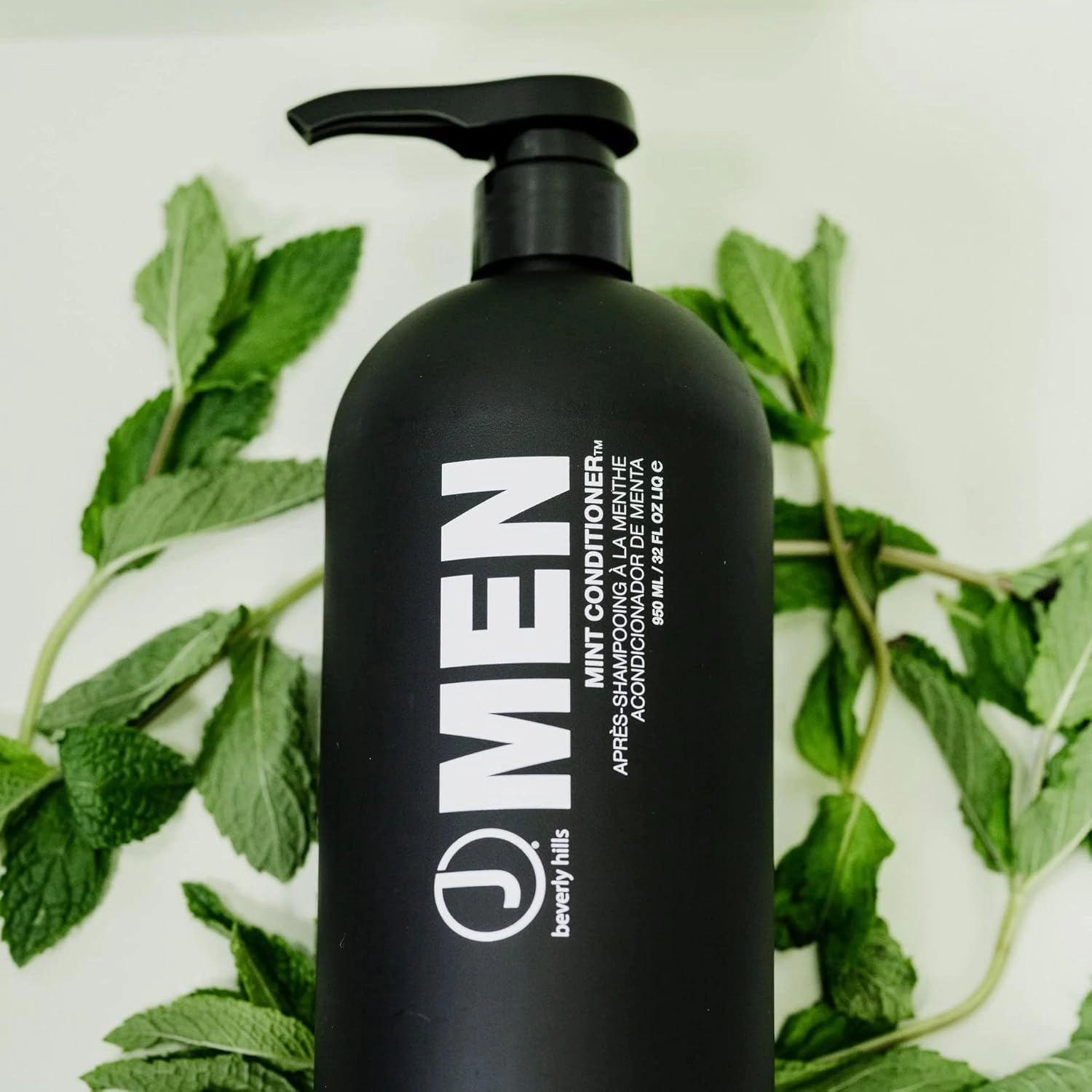 J Beverly Hills Men's Mint Conditioner with Avocado Oil for Moisture and Strength, (11 Oz, 32 Oz)