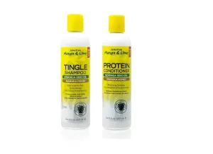 Jamaican Mango & Lime Tingle Shampoo & Protein Conditioner, 8 Fl Oz (Pack of 2)