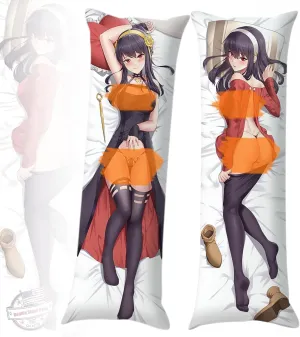 Japanese Anime Girl 59""x19"" Hugging Body Pillowcase, Double-side Print Dakimakura, Bedding Decoraive Throw Pillow Cover (D)