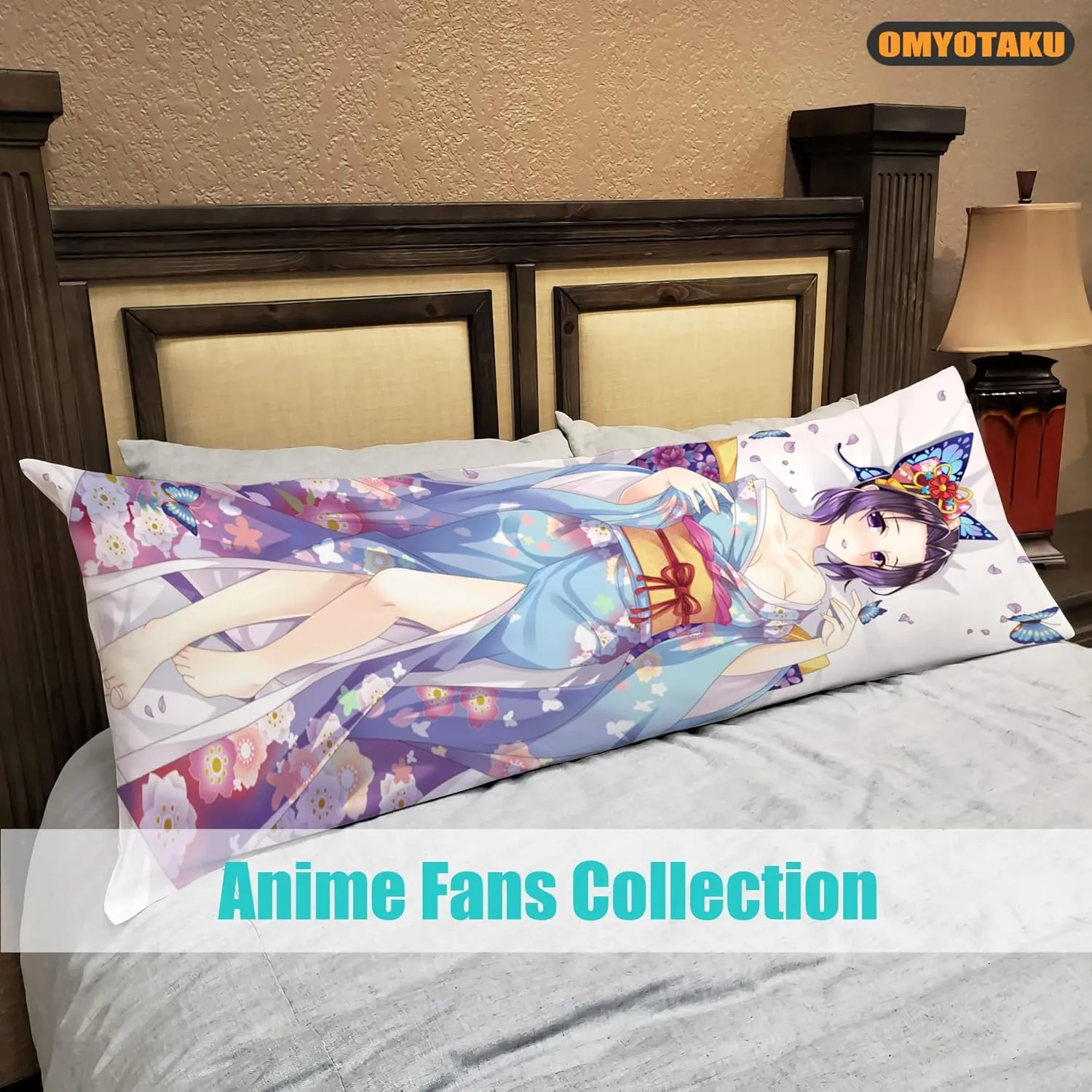 Japanese Anime Girl Hugging Body Pillow Case 19"x59" Female Throw Pillow Cover Comic Dakimakura Case for Otaku Hugging Gift (Color_f)