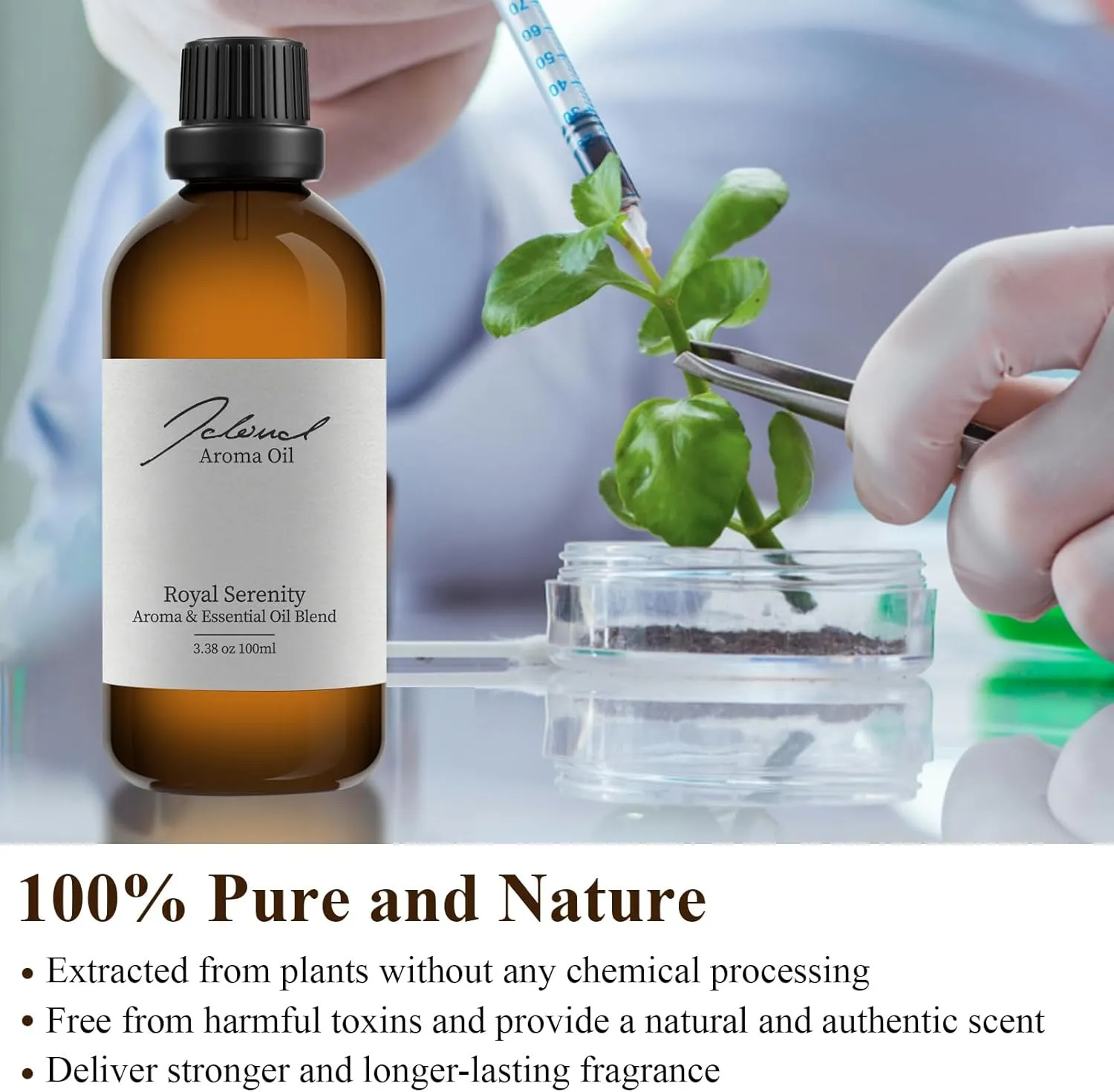 JCLOUD Royal Serenity Essential Oil Inspired by Ritz-Carlton Hotel | Hotel Scent - Pure Aromatherapy Diffuser Oil with Lemon, Jasmine and Amber, Home Luxury & Hotel Scents for Diffuser - 100mL