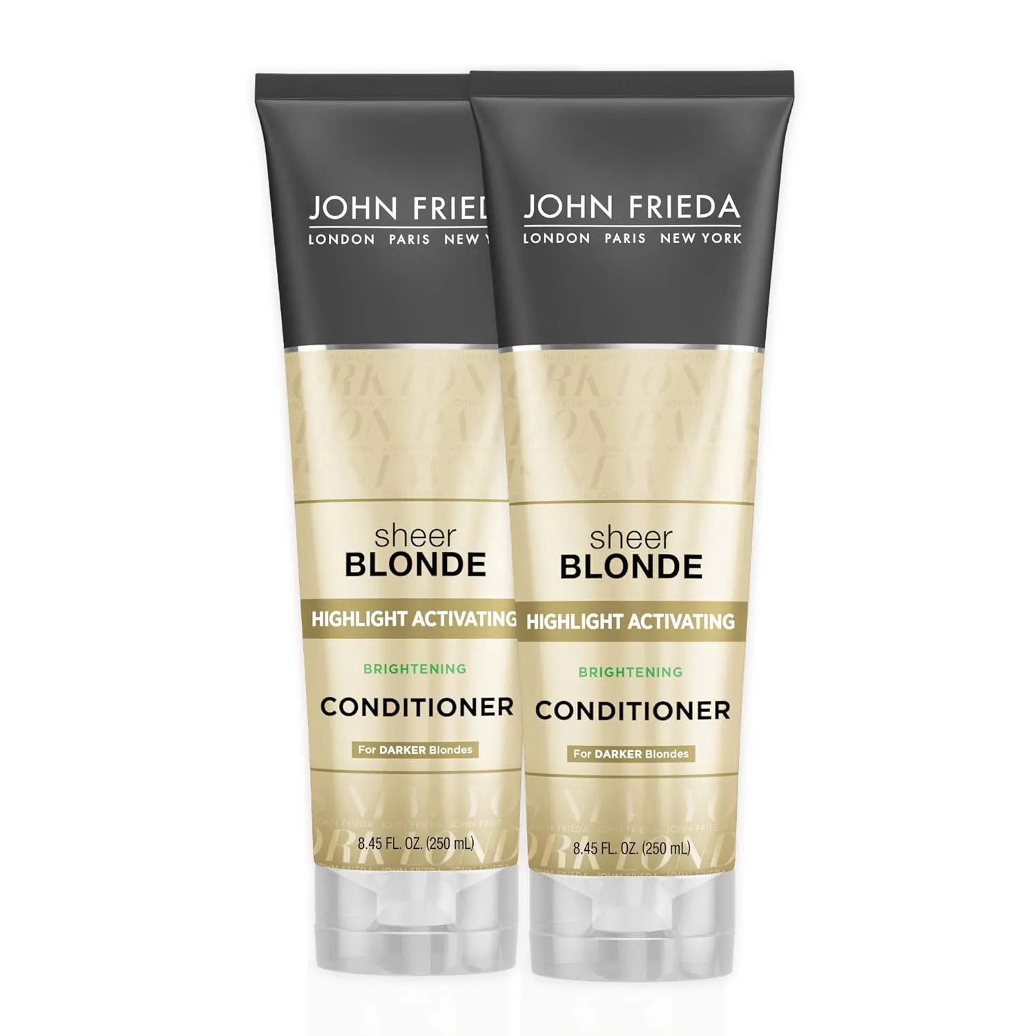John Frieda Sheer Blonde Highlight Activating Conditioner for Vibrant Color, Natural and Color-Treated Blondes, with Nutritious Honey and Oatmeal, 8.45 Ounces (Pack of 2)