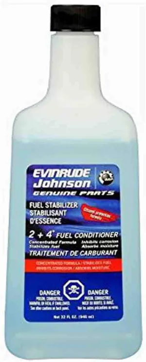 Johnson/Evinrude/OMC 2 4 Fuel Conditioner 32oz Qt Gas Stabilizer 0766210 766210