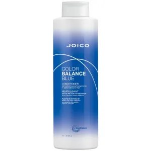Joico Color Balance Blue Conditioner | For Lightened Brown Hair | Eliminate Brassy Orange Tones | Boost Color Vibrancy & Shine | UV Protection | With Rosehip Oil & Green Tea Extract