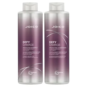 Joico Defy Damage Protective Shampoo & Conditioner | For Color-Treated Hair | Strengthen Bonds & Preserve Hair Color | With Moringa Seed Oil & Arginine