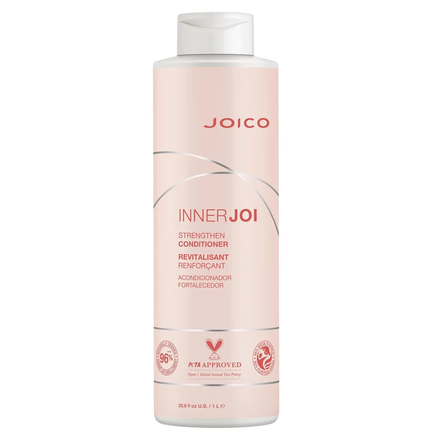 Joico InnerJoi Strengthen Conditioner | For Damaged, Color-Treated Hair | Sulfate & Paraben Free | Naturally-Derived Vegan Formula