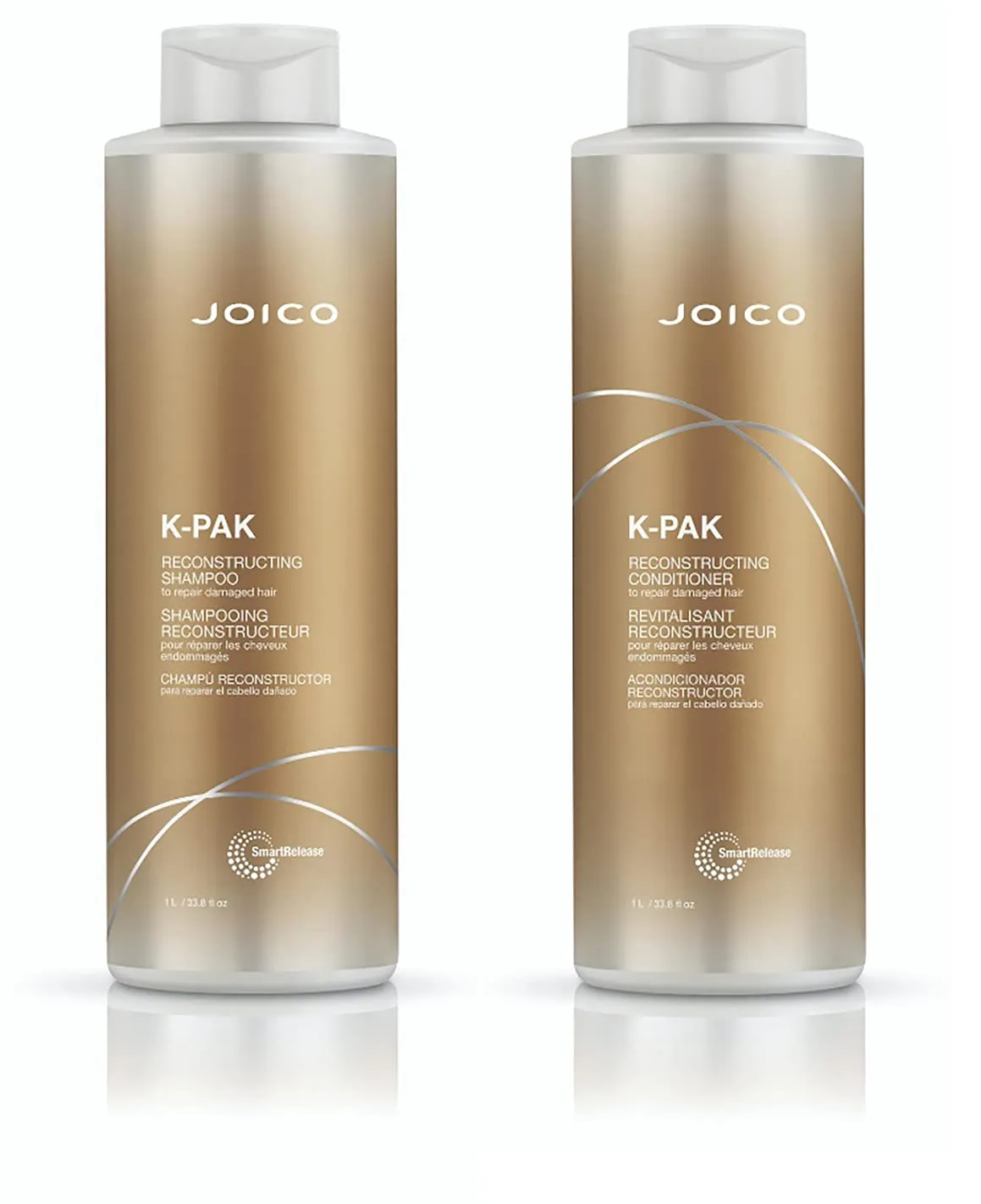 Joico K-PAK Daily Reconstructing Shampoo & Conditioner Set | For Damaged Hair | Repair Damage & Prevent Breakage | Double Hair Strength | Boost Shine | With Keratin & Guajava Fruit Extract