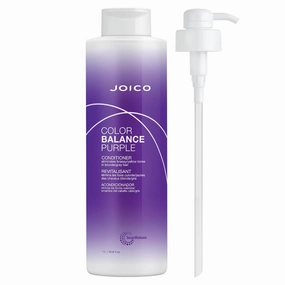 Joico Color Balance Purple Conditioner | For Cool Blonde or Gray Hair | Eliminate Brassy Yellow Tones | Boost Color Vibrancy & Shine | UV Protection | With Rosehip Oil & Green Tea Extract