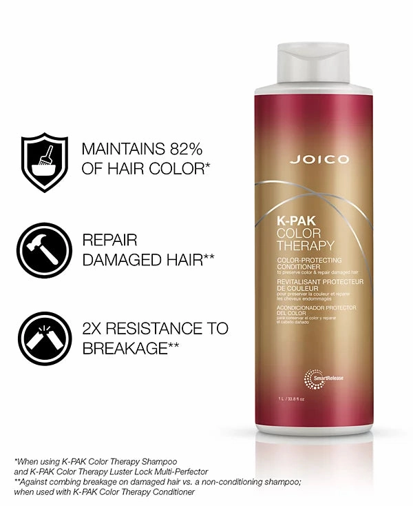 Joico K-PAK Color Therapy Color-Protecting Conditioner, 33.8 oz