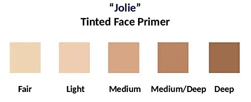 Jolie Tinted Foundation Face Primer SPF 20 Sunscreen, Subtle Radiance/Supreme Hydration - All Skin Types (Medium/Deep)