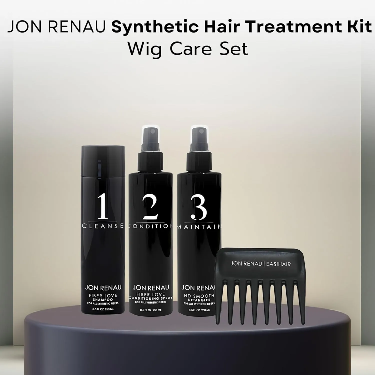 Jon Renau Synthetic Hair Treatment Kit - 4pc Kit - Synthetic Wigs Care Products