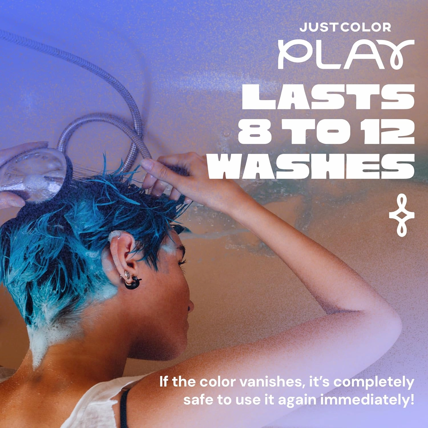 Just Color Hair Dye Spray | Semi-Permanent | 10-Minute Process | Custom Color Options | Ultra Fuchsia | Leave in Conditioner | Ammonia & PPD Free | Lasts 8-12 Washes | Pack of 2