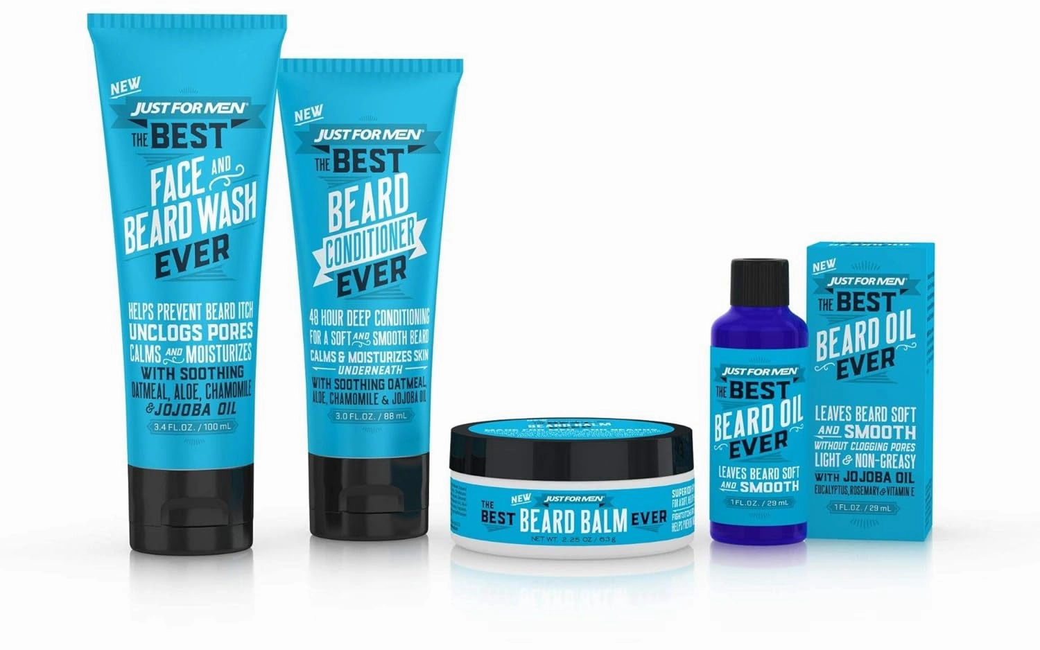 Just For Men The Best Beard Conditioner Ever, Made with Oatmeal, Aloe, Chamomile, and Jojoba Oil, 3 Fluid Ounce