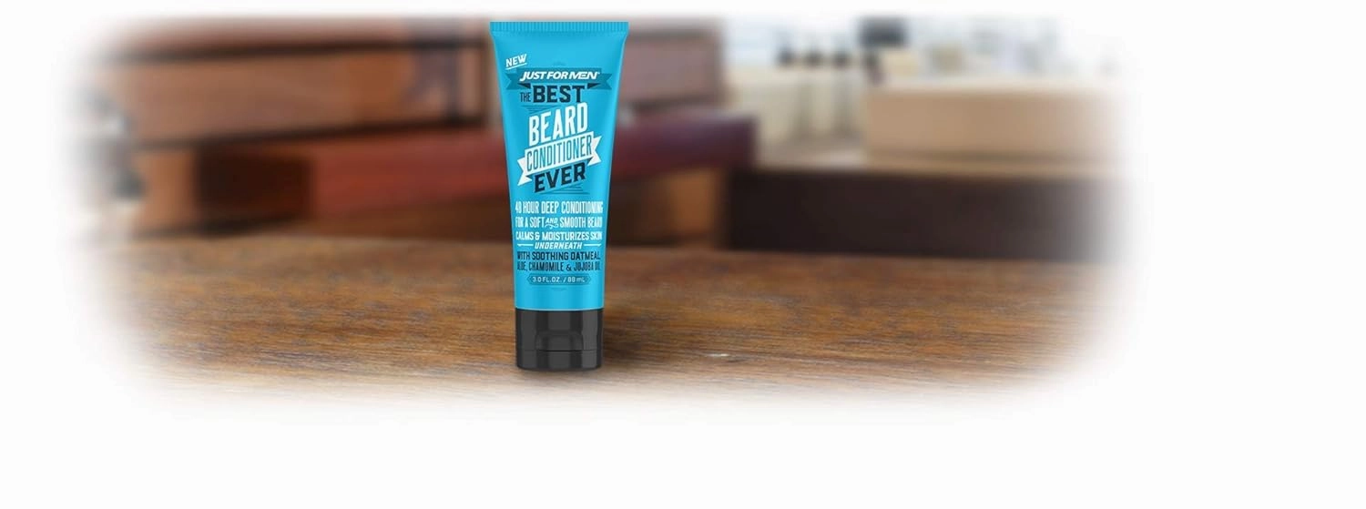 Just For Men The Best Beard Conditioner Ever, Made with Oatmeal, Aloe, Chamomile, and Jojoba Oil, 3 Fluid Ounce