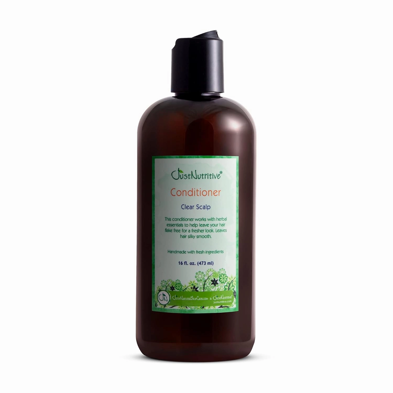 Just Nutritive Clear Scalp Dandruff Conditioner | Best Conditioner for Flake Less Hair | Natural Anti Dandruf | Relieves A Dry And Flaky Scalp 16 Fl Oz