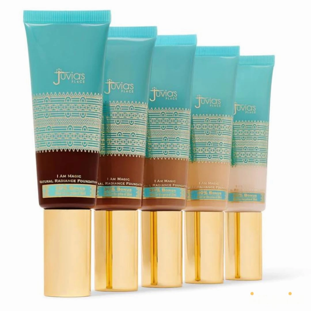 Juvia's Place I Am Magic Natural Radiance Foundation - 610Cebu - Full Coverage Liquid Foundation Makeup for Dry, Mature, Aging, and Combination Skin - Lightweight Longwear Base with Radiant Finish