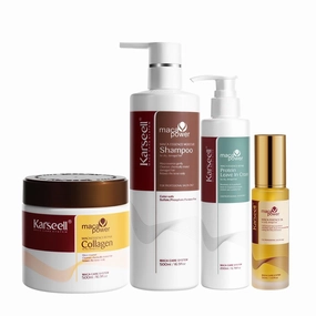 Karseell Collagen Hair Treatment Deep Repair  Argan Oil Shampoo Leave-In Conditioner
