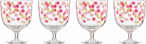 Kate Spade New York Its Raining Confetti Short Wine Glasses, Set Of 4