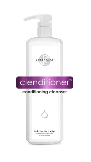 Keracolor Clenditioner Cleansing Conditioner, Color Protecting Keratin-Infused Co-Wash, Prevents Fade, 2 Sizes