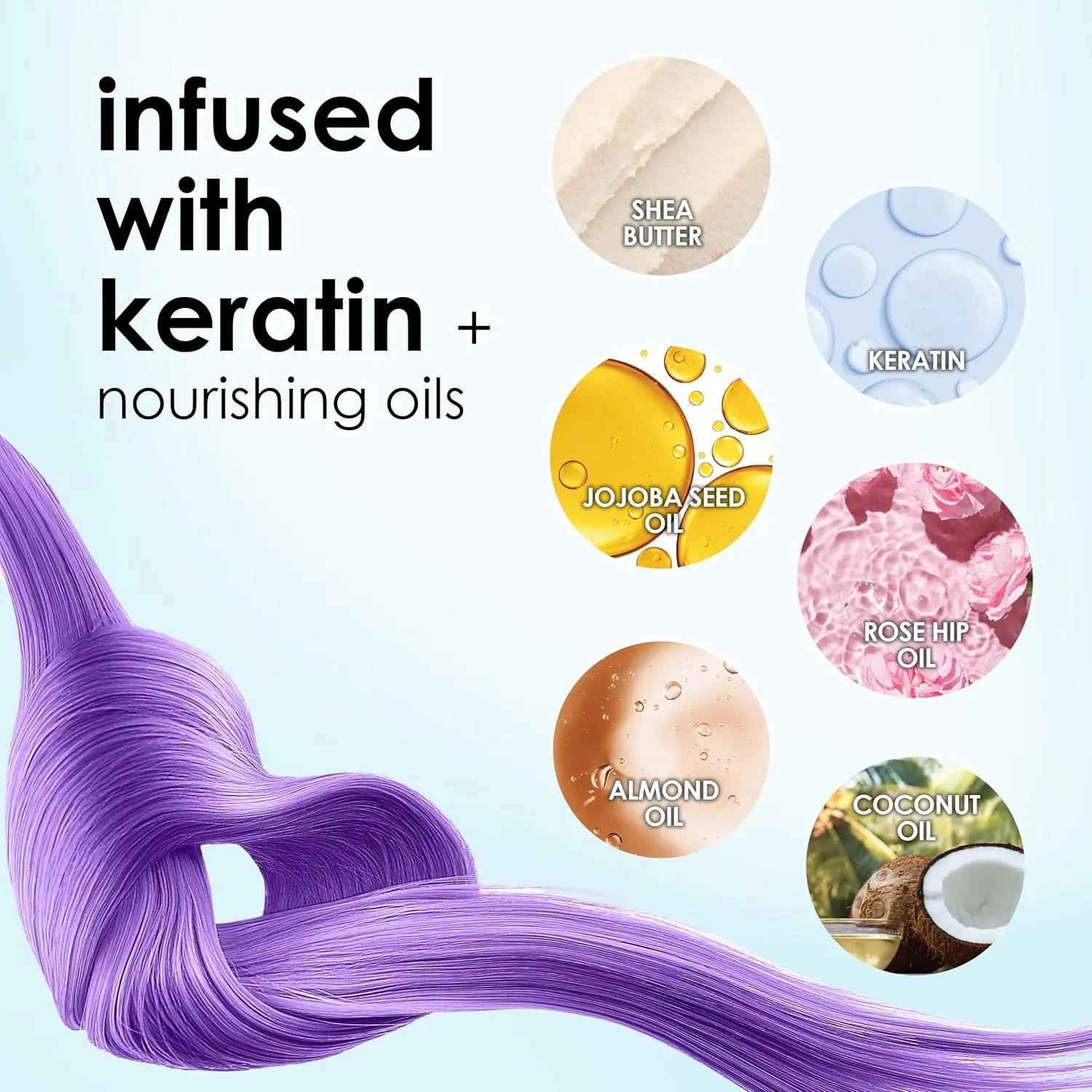 Keracolor Color   Clenditioner 3-in-1 Color-Depositing Conditioner, Gentle Cleansing Conditioner Infusing Semi-Permanent Hair Color, 9 Shades, 33.8 Fl Oz