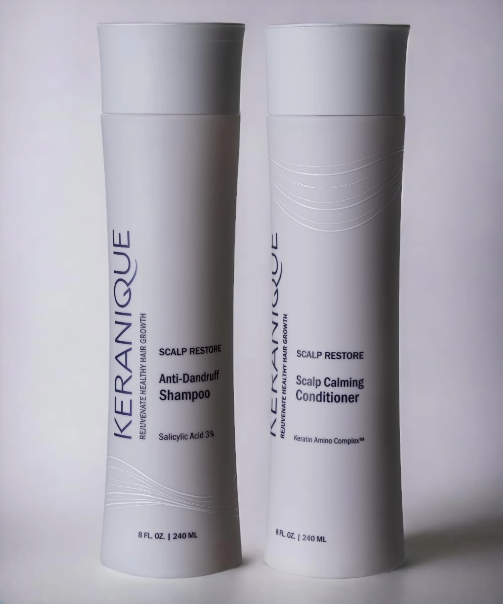 Keranique Anti Dandruff Shampoo and Scalp Restoring Conditioner Bundle