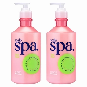 Kerasys Scalp Spa Silicone Free Weakly Acidic AHA Fresh Floral 25.36 fl oz / 750 ml (Conditioner, 2-Pack)