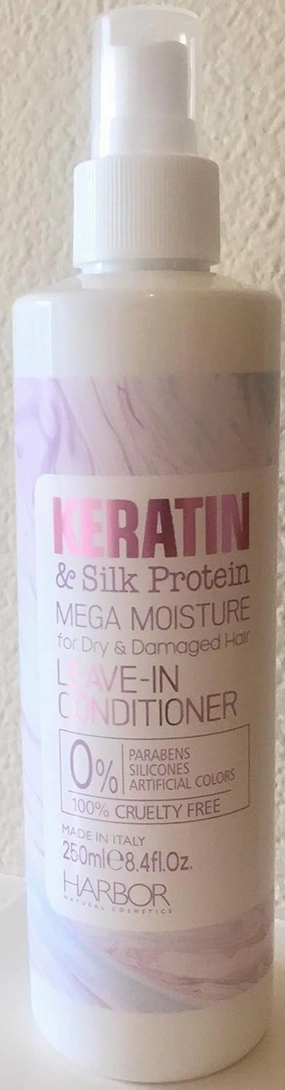 Keratin & Silk Protein Mega Moisture Leave In Conditioner, 8.4 Oz.