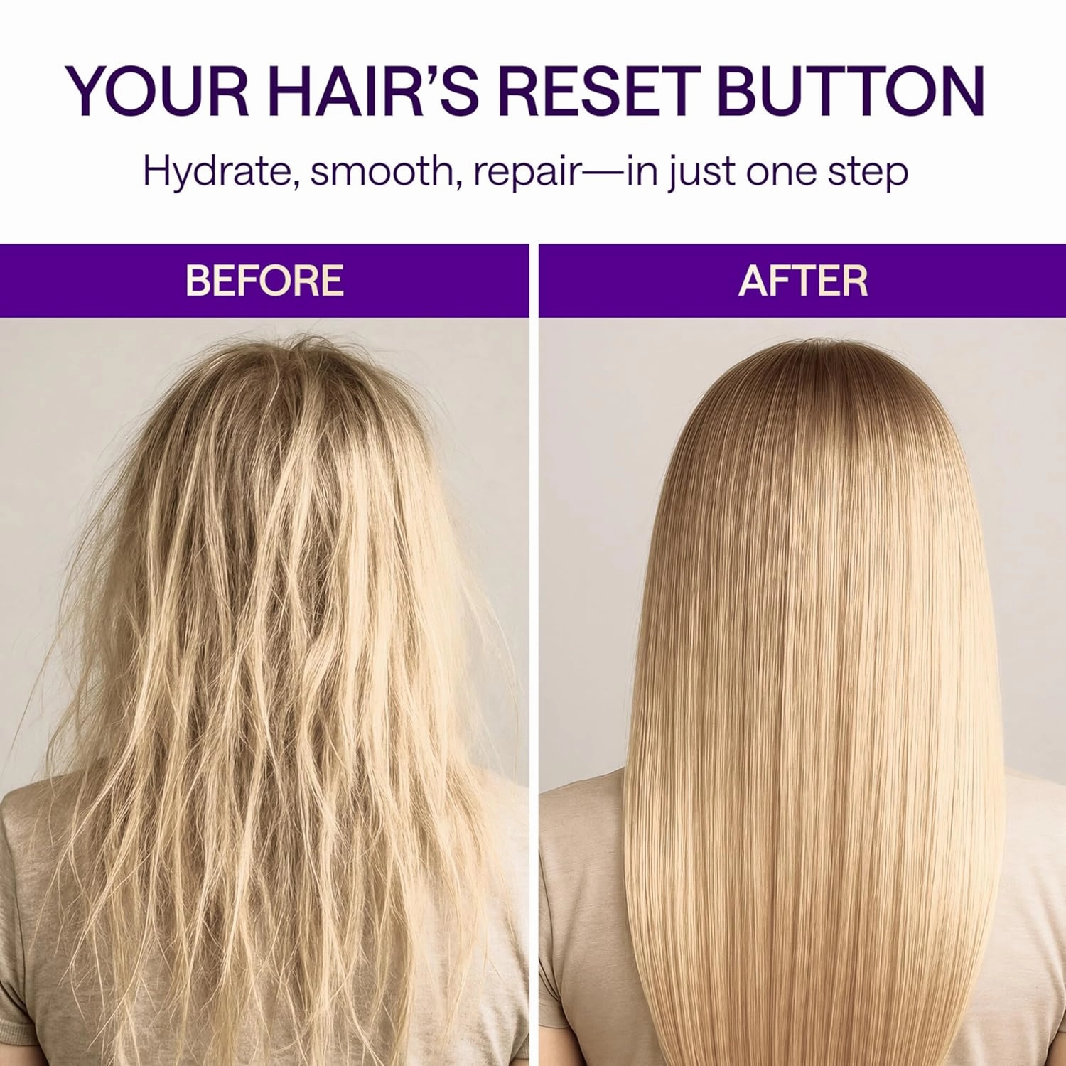 Keratin Hair Mask for Damaged Hair Curly Straight (Pack of 2)