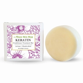 Keratin Treatment Conditioner Bar, Intense Hair Solid Conditioner, All Hair Types including frizzy hair, Sulfate-Free, Vegan, Cruelty-Free & Travel Friendly, 4 Ounces