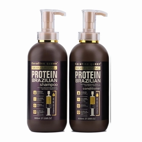 KeratinQueen Protein Nourishing Shampoo and Conditioner SET- Cuticle Repair