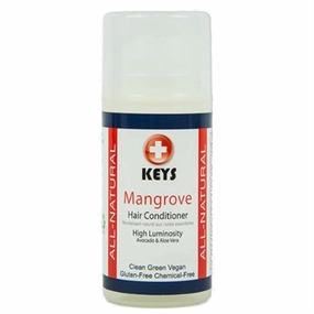 Keys Mangrove Vegan, All Natural, Gluten Free, Chemical-Free Hydrating Cream Hair Conditioner and Leave-in Styler with Brassica Oil for All Hair Types, No Silicone, No Dimethicones, 7.9 ounces