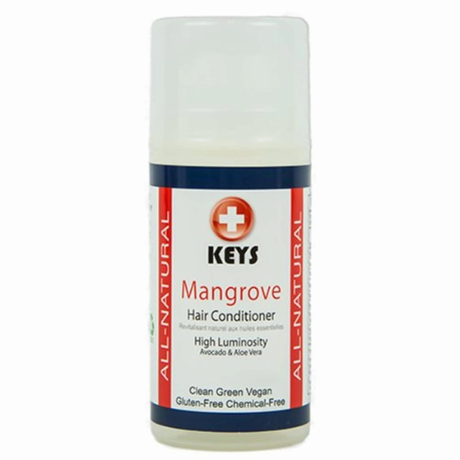Keys Mangrove Vegan, All Natural, Gluten Free, Chemical-Free Hydrating Cream Hair Conditioner and Leave-in Styler with Brassica Oil for All Hair Types, No Silicone, No Dimethicones, 7.9 ounces