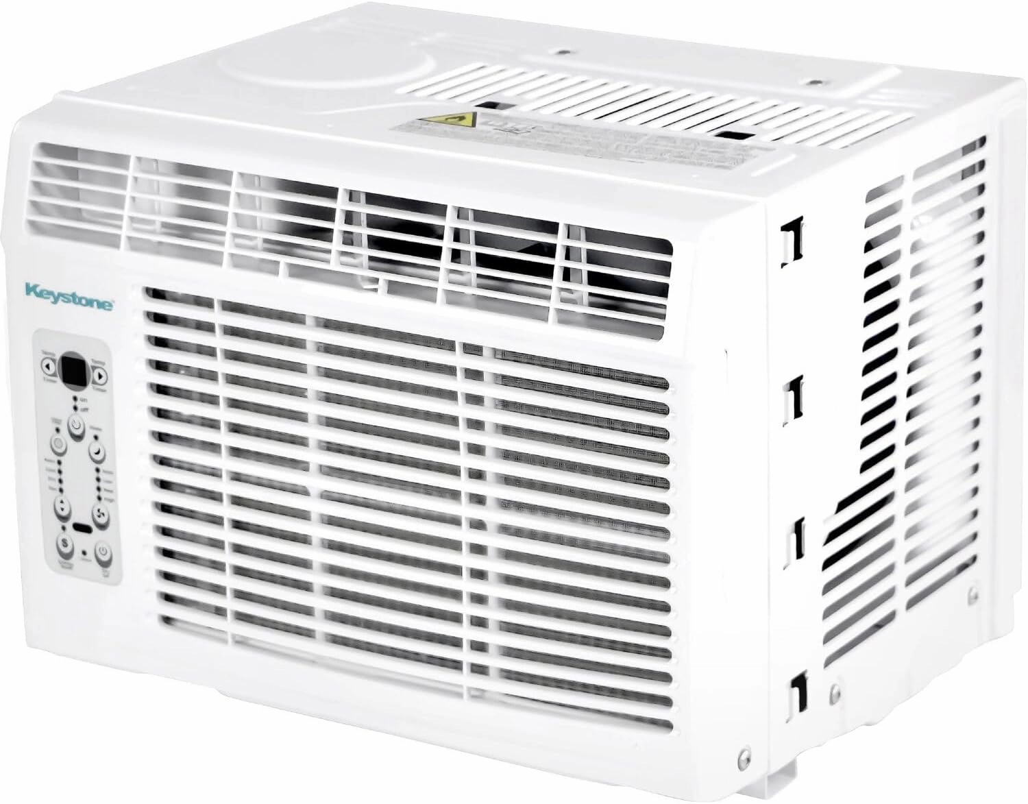 Keystone 6,000 BTU Window Mounted Air Conditioner & Dehumidifier, 115V, Air Conditioner for Rooms up to 250 Sq.Ft. with Smart Remote Control